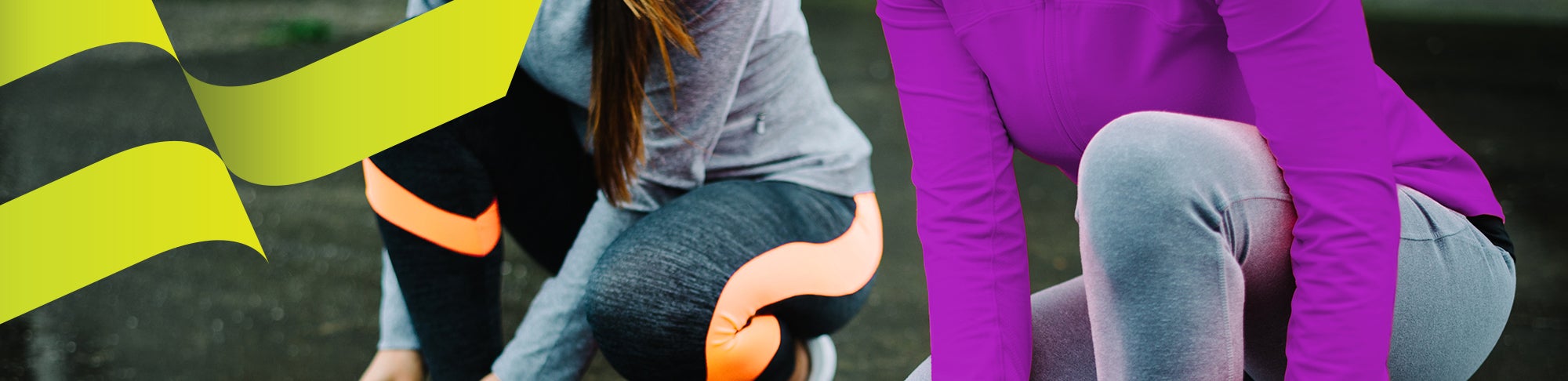 two joggers. tying shoes newsletter