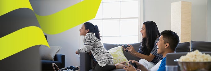 family playing video games newsletter
