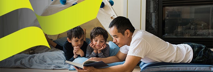 father reading to his sons newsletter