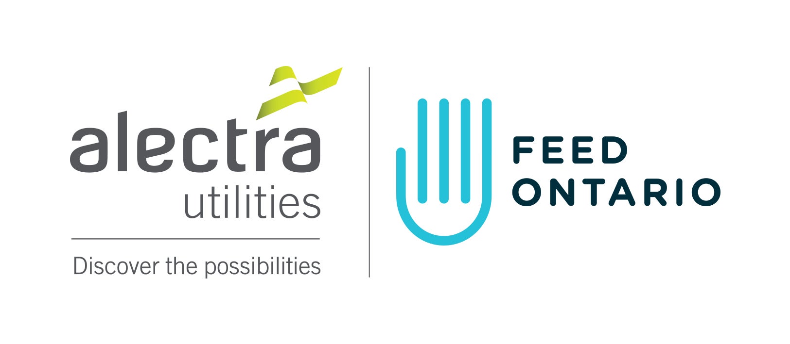 Alectra Utilities Logo - Discover the possibilities | Feed Ontario Logo