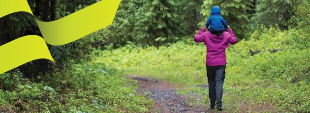 Woman and child hiking - Alectra Utilities Mobile Banner