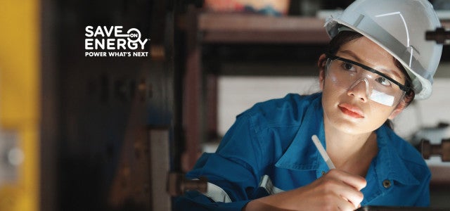 Girl wearing equipment