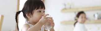 Kid drinking water
