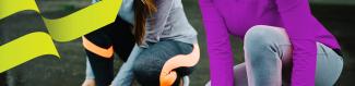 two joggers. tying shoes newsletter